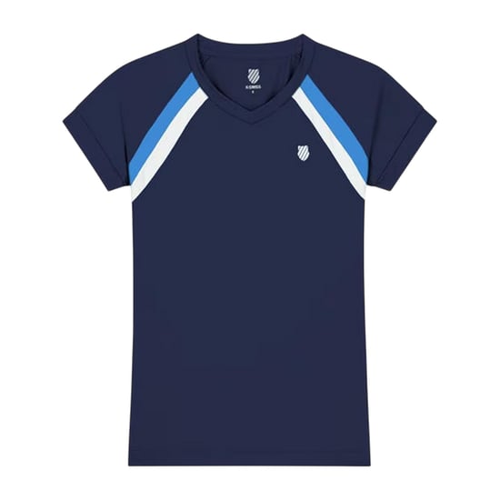 K-Swiss Dames/Dames Core V Hals T-shirt (Marine) - Image 1