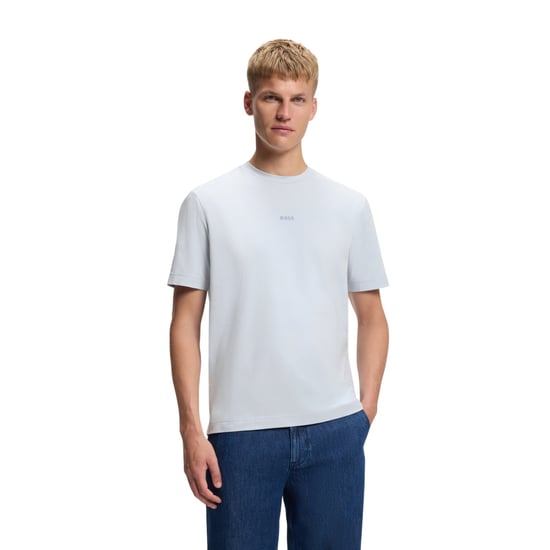 Boss Oversized T-shirt voor heren met Tchup-logo (Lichtgrijs) - Image 4