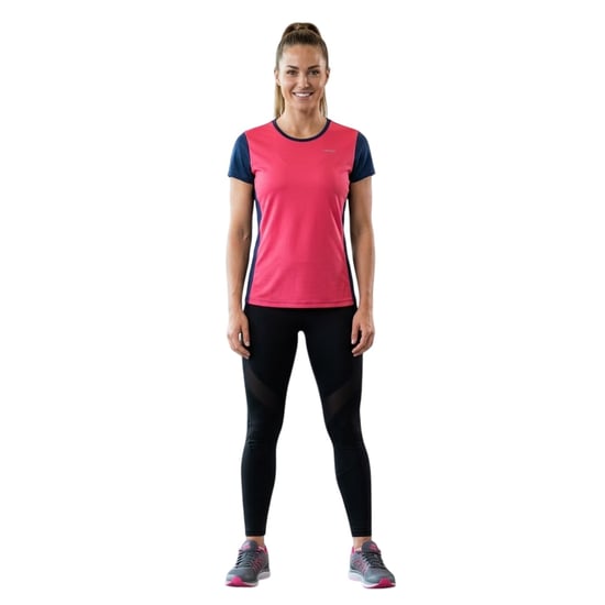 Head Dames Mia Gedrukt T-shirt met Korte Mouwen (Roze) - Image 1