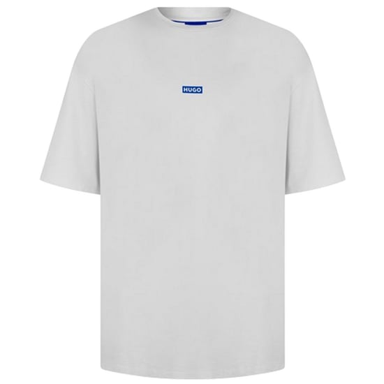 Hugo Heren-T-shirt met opdruk op de rug: MCMXCIII (Wit/blauw) - Image 2