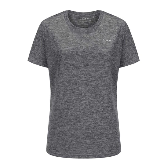 USA Pro Dames/Dames Tech C Polyester T-Shirt (Houtskool) - Image 1