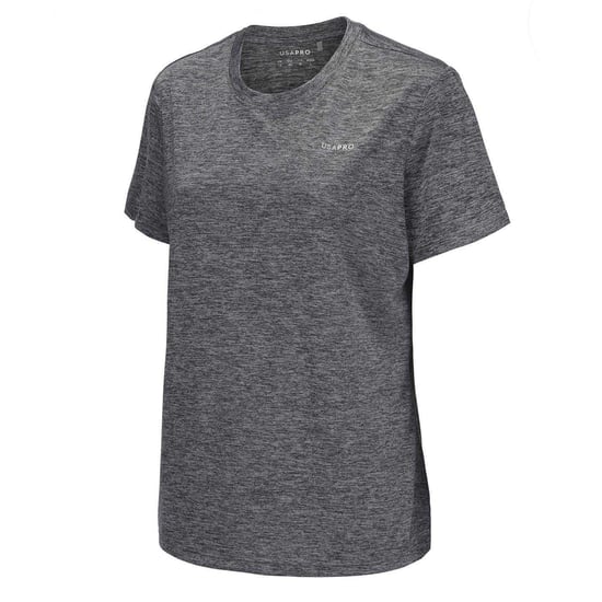 USA Pro Dames/Dames Tech C Polyester T-Shirt (Houtskool) - Image 3