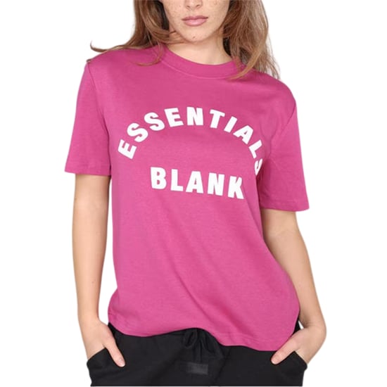 Blank Essentials Dames/Dames Oversized Vriend T-shirt (Roze) - Image 3