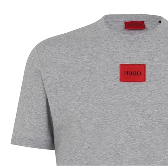 Hugo Diragolino T-shirt voor heren met logo op de borst (Grijs) - Image 4