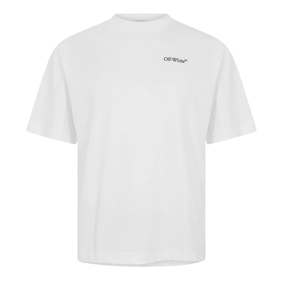 Off White Heren Chain Print T-Shirt (Wit) - Image 1