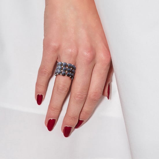 Triple Ring Elastische Freshwater Pearl Black 3-4 mm - 925 - Image 2