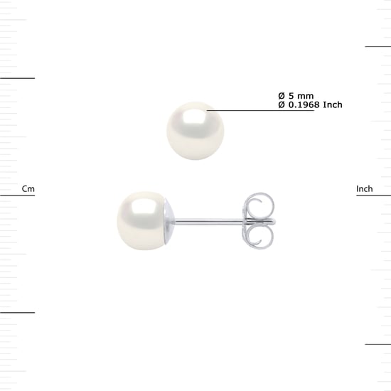 Oorbellen Pearl Zoetwater 5-6mm White 925 - Image 3