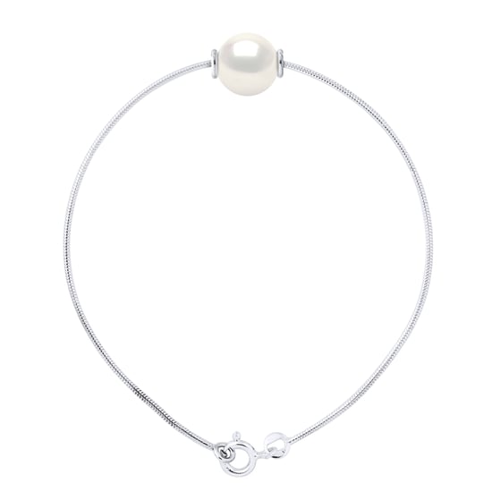 Mesh Armband Serpentine Ronde Zoetwater Pearl en White 9-10 mm 925 - Image 1