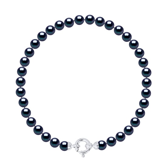 Armband Gekweekte Parels Zoetwater 5-6mm Sluiting Black Luxury White Gold - Image 1