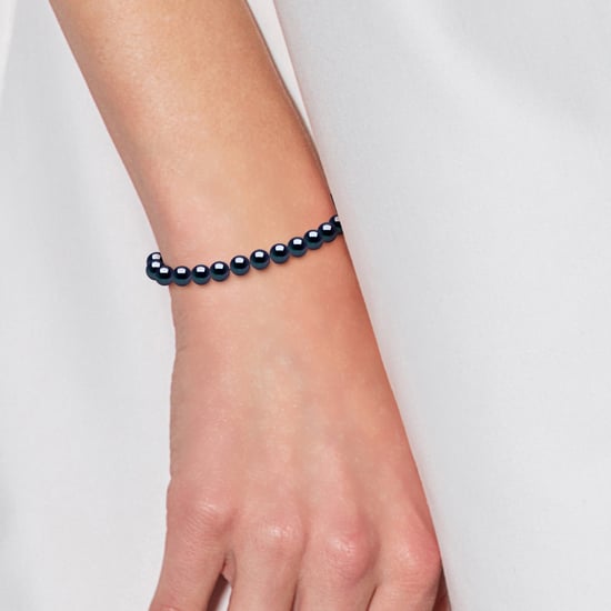 Armband Gekweekte Parels Zoetwater 5-6mm Sluiting Black Luxury White Gold - Image 2