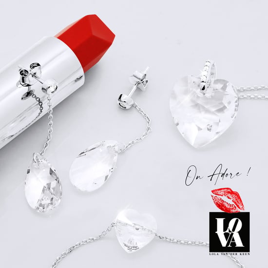 Ketting Hart Crystal Swarovski Silver 925 - Image 4