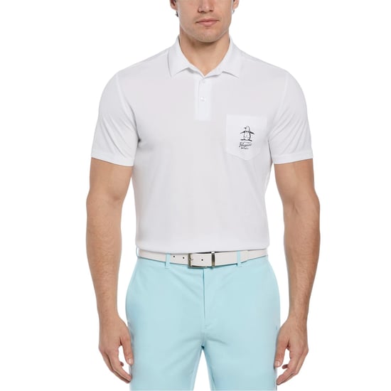 Original Penguin Heren Golf Poloshirt (Helder wit) - Image 1