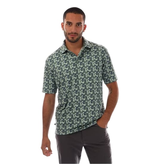 Farah Trawick geometrisch poloshirt voor heren (Frosty groen) - Image 3
