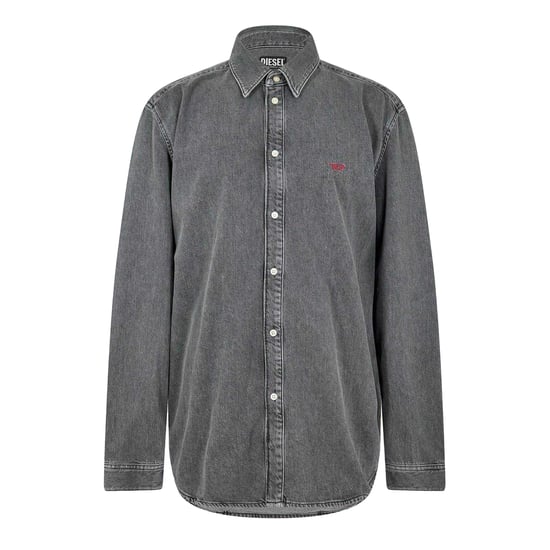 Diesel Heren D-Simply denimoverhemd met lange mouwen (Grijs) - Image 1