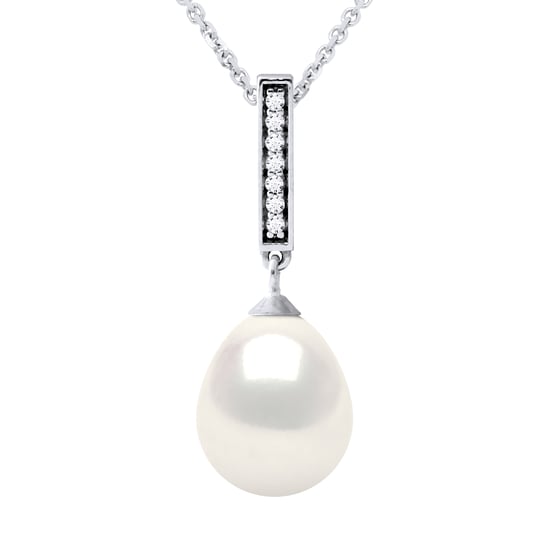 BARETTE zoetwater parel sieraden 9-10mm White 925 - Image 1