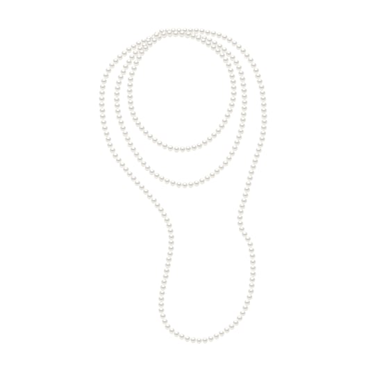 OPERA zoetwater parel White 6-7 mm lengte 160 cm - Image 1