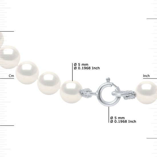 Armband Parels van het water Rank Sweet Rond 5-6mm White 925 - Image 3