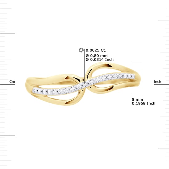Wave Alliance Diamonds 0.030 Cts Yellow Gold - Image 3