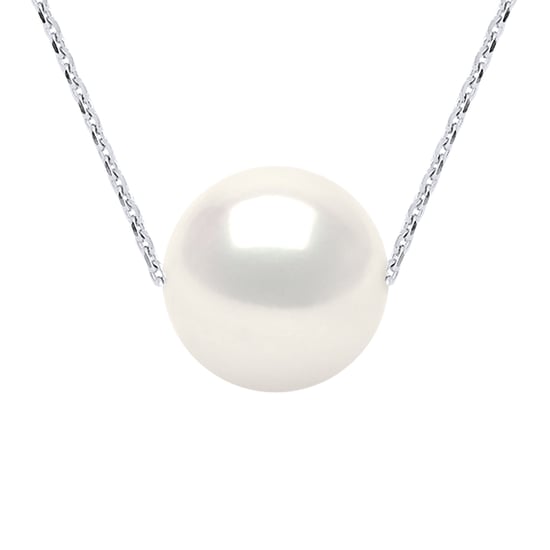 Zoetwater parelsnoer White Round 11-12 mm Chain Convict White Gold 18k - Image 1