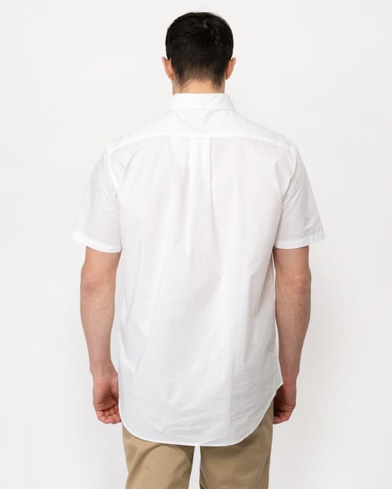 GANT Mens Regular Fit Short Sleeve Poplin Shirt - Image 4