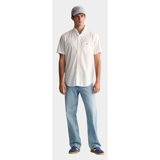 GANT Mens Regular Fit Short Sleeve Poplin Shirt - Image 5