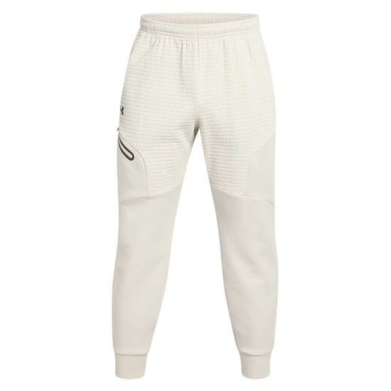 Under Armour Heren Unstoppable joggingbroek met structuur en slank model (Wit) - Image 1