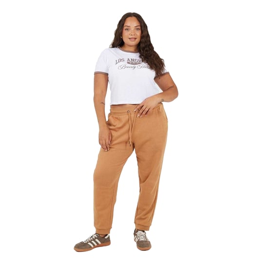 Brave Soul Dames/Dames Plus Joggingbroek (Kameel) - Image 1