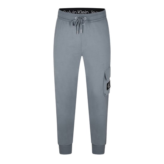 Calvin Klein Heren Patch Tracksuit Broek (Grijs bewolkt) - Image 1