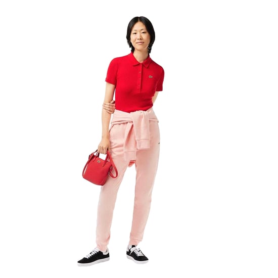 Lacoste Dames/Dames Fleece Sweatbroek (Roze) - Image 5
