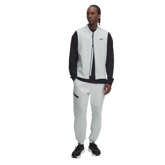 Under Armour Heren Unstoppable joggingbroek met structuur en slank model (Groen) - Image 3
