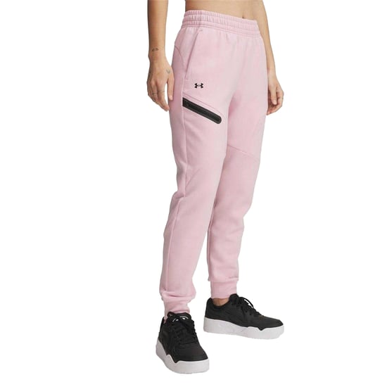 Under Armour Dames/Dames Performance Fleece Athletic Joggers (Roze) - Image 2