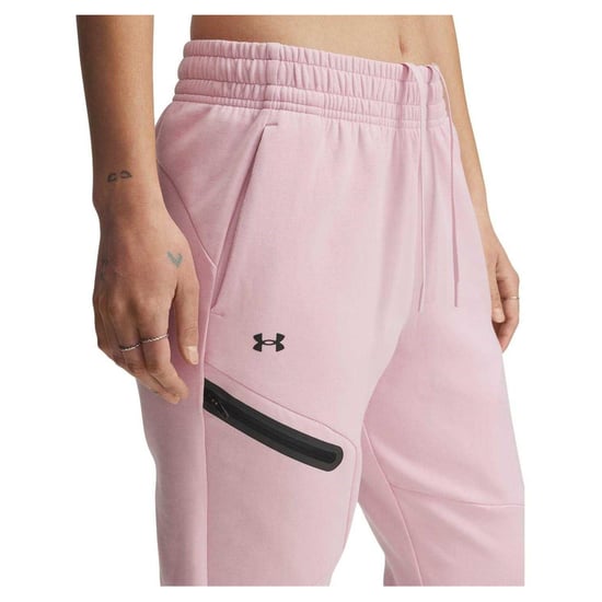 Under Armour Dames/Dames Performance Fleece Athletic Joggers (Roze) - Image 4