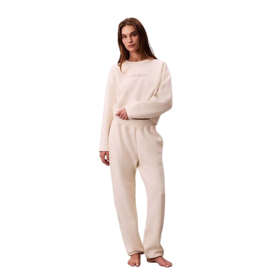Calvin Klein Dames/Dames Gewatteerde Joggingbroek (Ivoor) - Image 1
