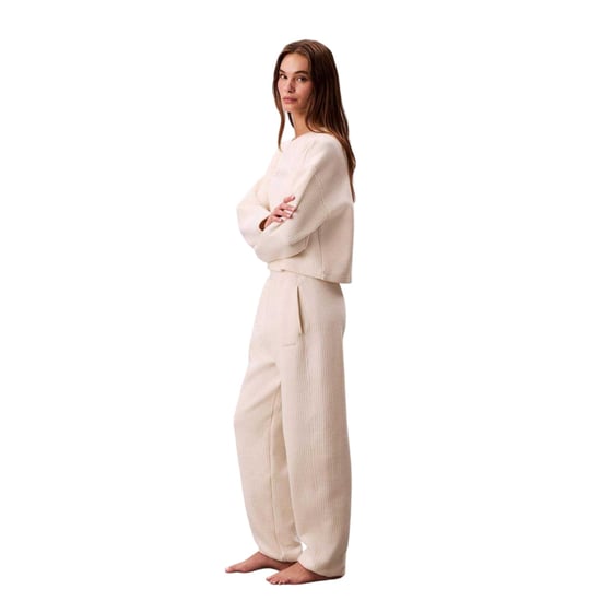Calvin Klein Dames/Dames Gewatteerde Joggingbroek (Ivoor) - Image 2