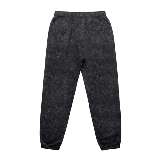 Firetrap Unisex Joggers in Acid Wash voor volwassenen (Zwart) - Image 2