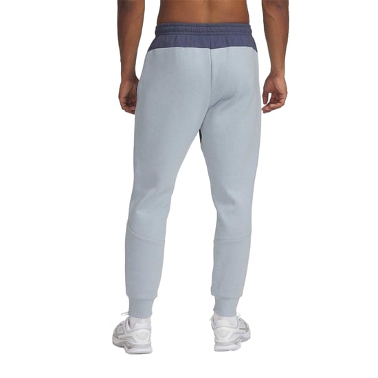 Under Armour Heren-joggingbroek van Unstoppable-fleece met ritszakken (Grijs/Blauw/Zwart) - Image 3