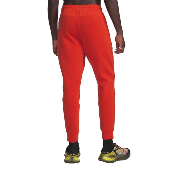 Under Armour Heren-joggingbroek van Unstoppable-fleece met ritszakken (Oranje) - Image 3