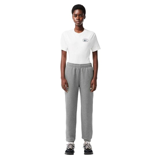 Lacoste Dames/Dames Biologisch Katoenen Geborduurde Logo Sweatbroek (Grijs) - Image 5