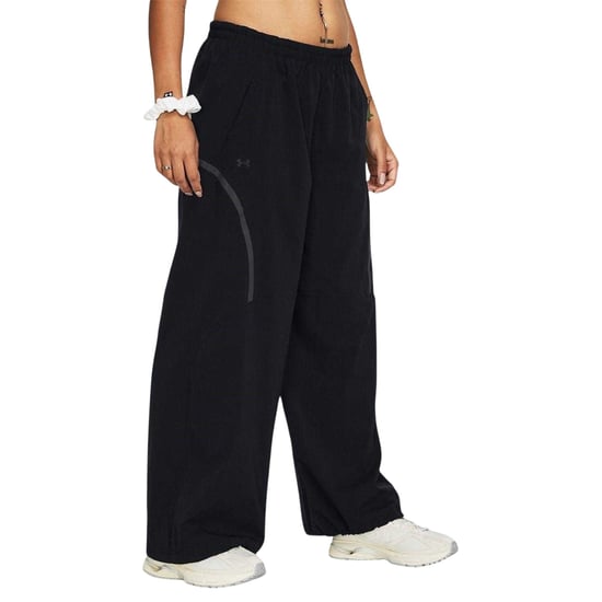 Under Armour Joggingbroek voor dames, geweven, met een ruime pasvorm (Zwart) - Image 3