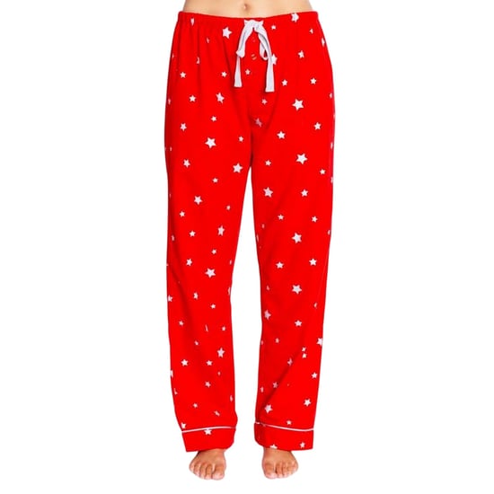 PJ Salvage Pyjama-broek voor dames met sterrenprint (Rood) - Image 2