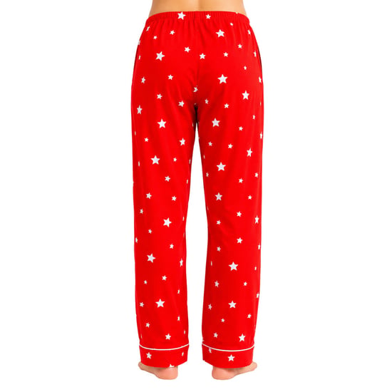 PJ Salvage Pyjama-broek voor dames met sterrenprint (Rood) - Image 3