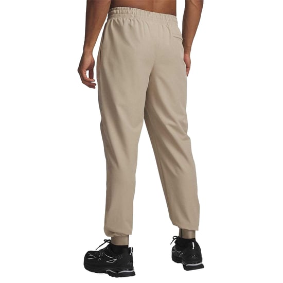Under Armour Unstoppable geweven joggingbroek voor heren (Beige/Zwart) - Image 2