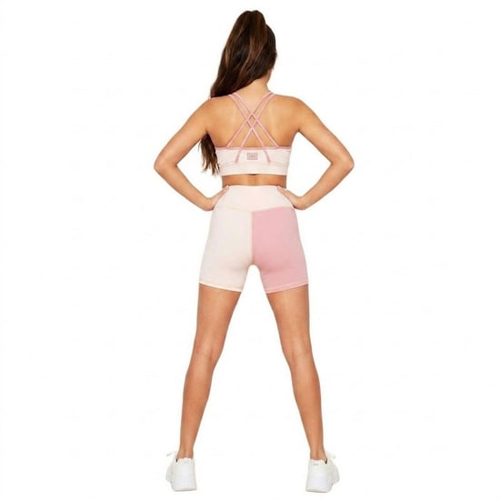 Missy Empire Dames/Dames Kleurblok Sport Shorts (Roze) - Image 2