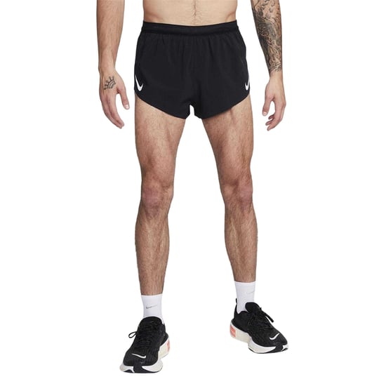 Nike Heren Aero 2 in 1 Hardloopshort (Zwart, Wit) - Image 3