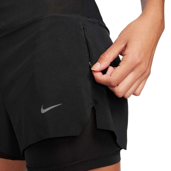 Nike FIT Swift 2-in-1-hardloopbroek voor dames (Zwart) - Image 3