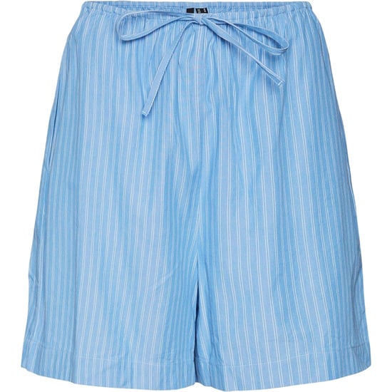 Vero Moda Gili chino-short met verticale strepen voor dames (Blauw) - Image 1