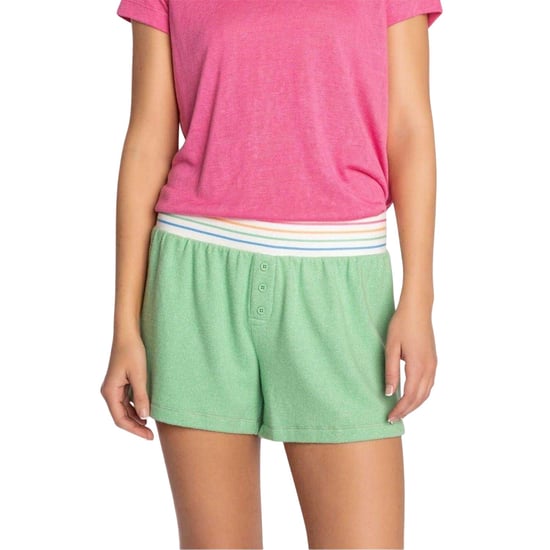 PJ Salvage Dames Verse & Fruitige Jerseystrepen Shorts (Groen) - Image 4