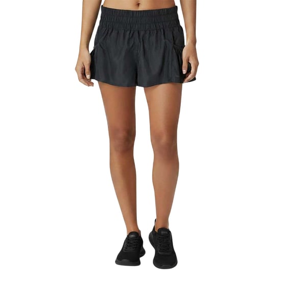 USA Pro Dames/Dames Flow Workout Hardloopshort (Zwart) - Image 2