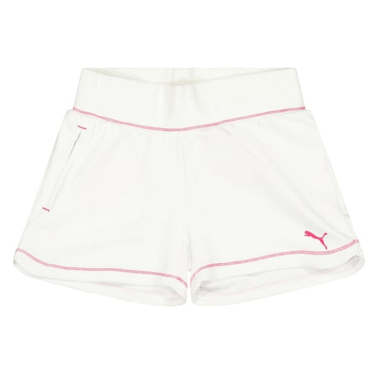 Puma Gebreide shorts met logo voor kinderen (Wit) - Image 1