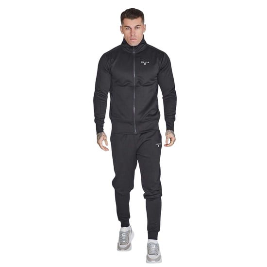 SikSilk Heren Essential Athletic Jacket (Zwart) - Image 2